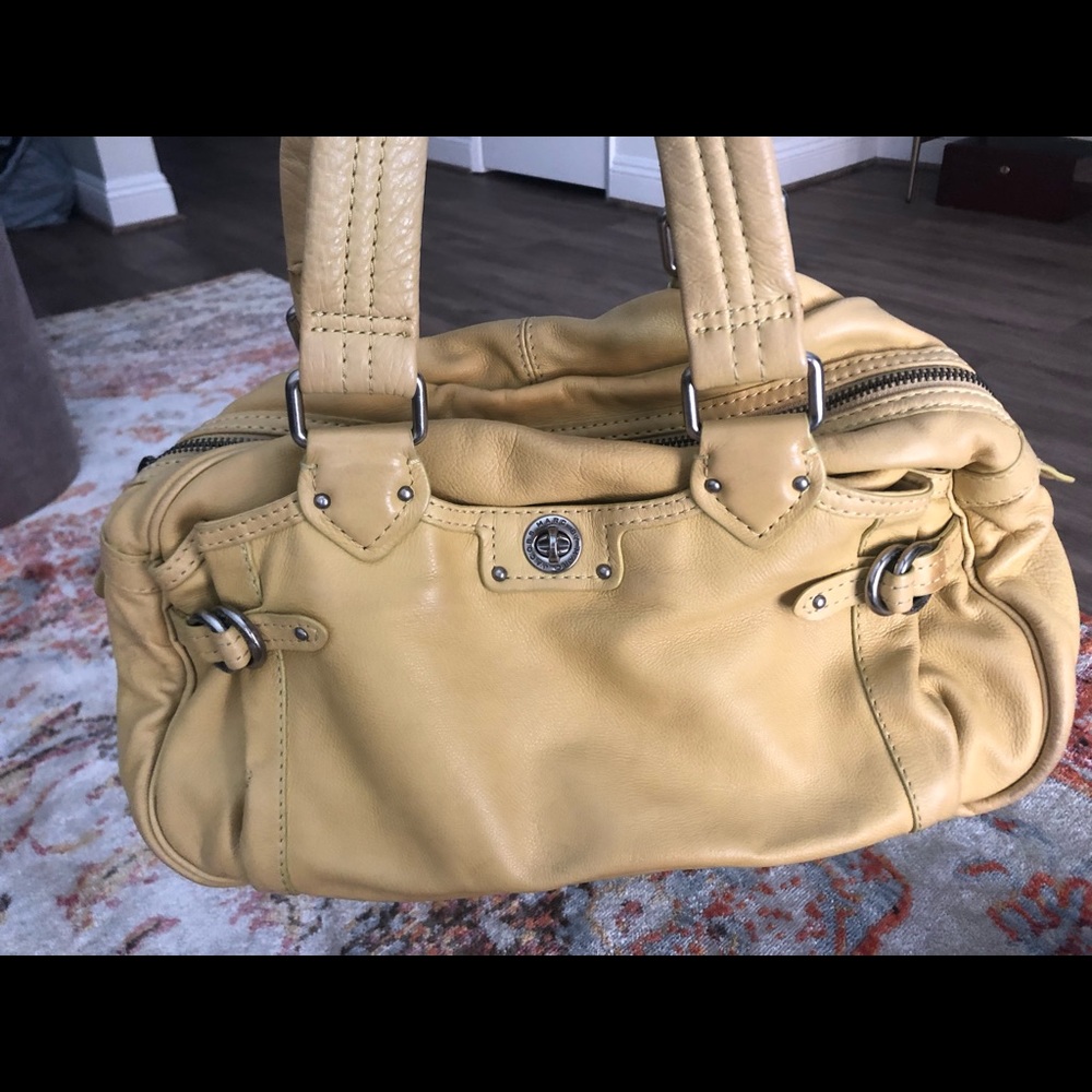 Marc by Marc Jacobs Yellow Leather Top Handle
